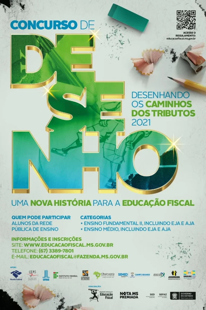 concurso de desenho: desenhando os caminhos dos tributos 2021.